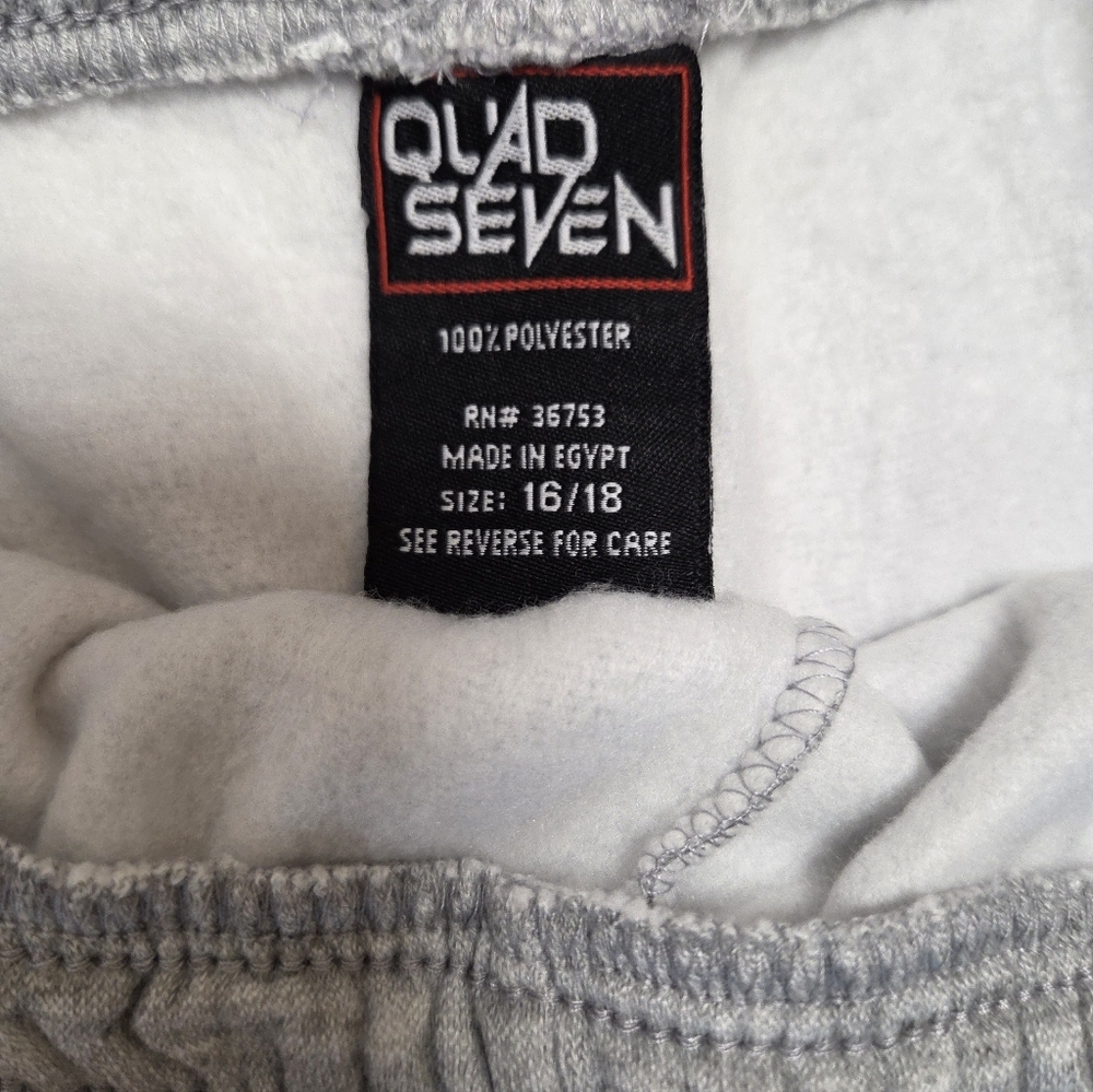 Kids Gray Hoodie & Jogger Cargo Pockets Pants Set Size 16/18 - Picture 3 of 4